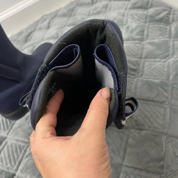 Land’s End Boys Navy Snow/Winter Boots Size 3M - Picture 6 of 10